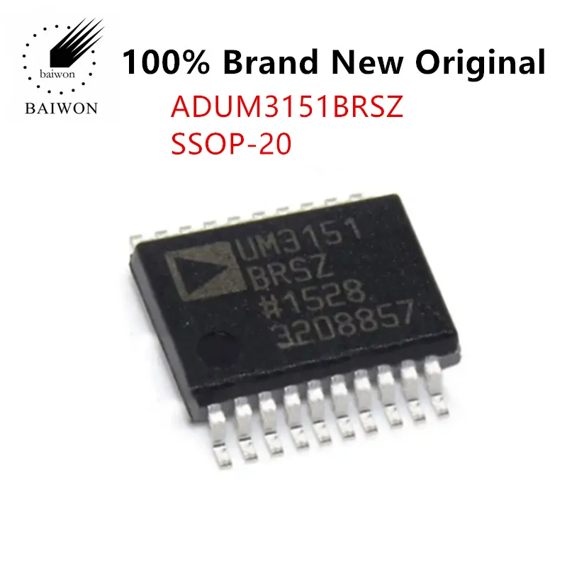 

Original SMD ADUM3151BRSZ-RL7 UM3151BRSZ SSOP-20 Digital Isolator Chip