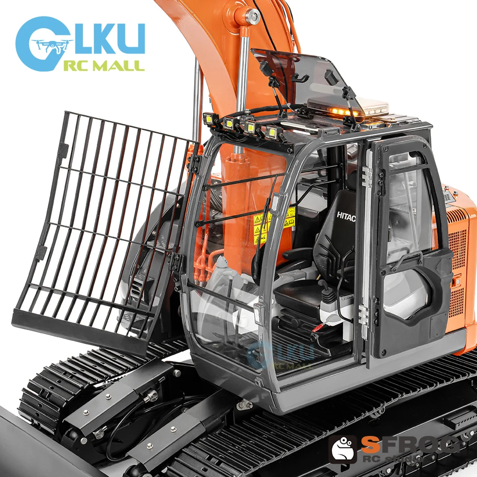 Super Frog 1/14 RC Hydraulic Dual Pump Silver Edition Orange