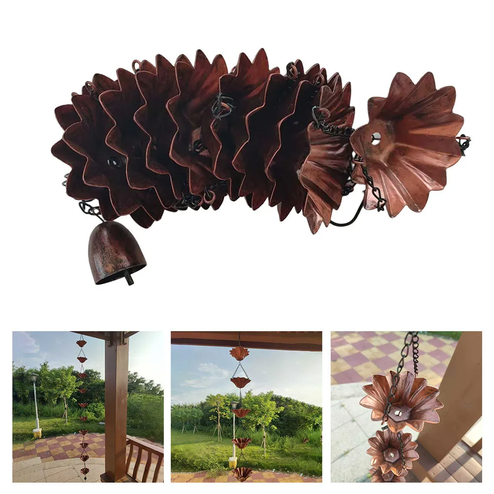 Vintage Metal Rain Chain Downspout 3