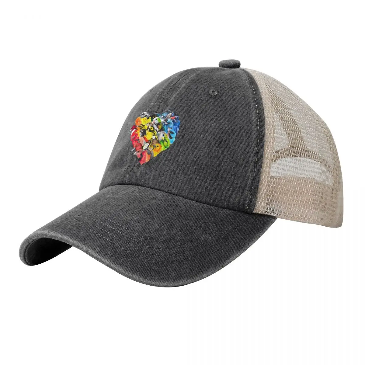 

ACLU Fundraiser Rainbow Bird Heart Cowboy Mesh Baseball Cap Trucker Cap Luxury Hat Icon Mens Caps Women's