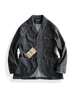 Amekaji Wear Clothes Men American Retro Workwear Leisure Suit Jacket Coat Washed Distressed Good Quality 2
