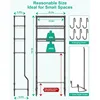 Bathroom Organizer Over The Toilet Storage, 4-Tier Metal Bathroom Over Toilet Storage Shelf Above Toilet Storage Rack 2
