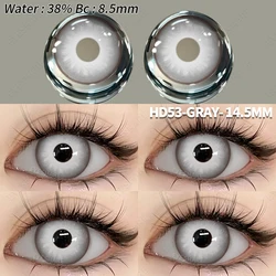 EYESHARE Bold White and Black Cosplay Contact Lenses (HD53 - GRAY)