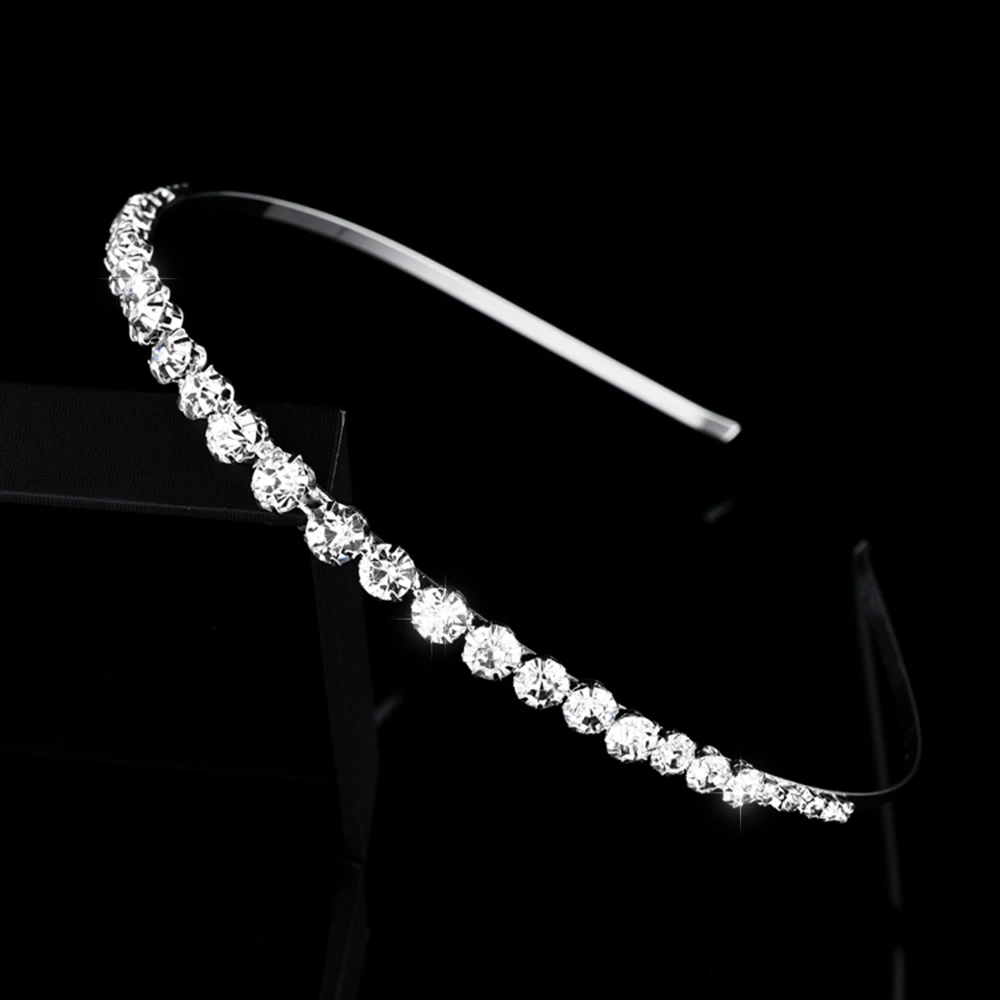 Braut Kristall Strass Perle Tiaras und Kronen Stirnband Kind Blumenmädchen Brautjungfer Hochzeit Haarschmuck Haarschmuck – Detail 12