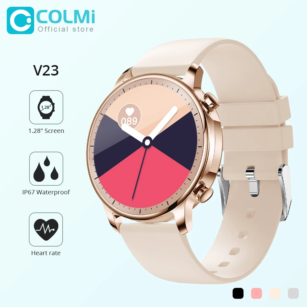 COLMI-reloj inteligente V23 para hombre y mujer, accesorio de pulsera resistente al agua IP67 con seguimiento de actividad control presión arterial y pantalla táctil - AliExpress Productos electrónicos