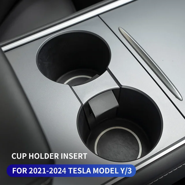 cup holder For tesla model y /model 3 2021-2024 2025 Central control cup holder drink holder Car interior accessories 1
