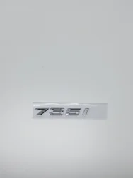 Premium 3D ABS Car Trunk Letters Logo Decals Badge Emblem Sticker (Gloss Silver 735i)