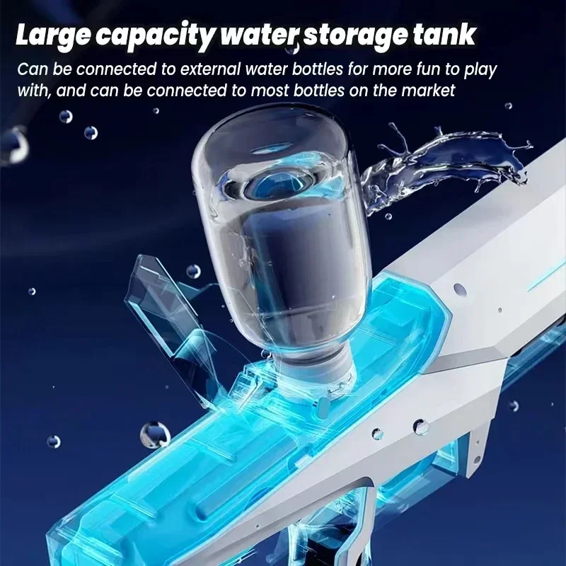 Outdoor Beach Toys Summer Electric Toy Water Gun New Automatic Induction Absorbing Water Spray Watergun Pool Fight Toy for Kid 6