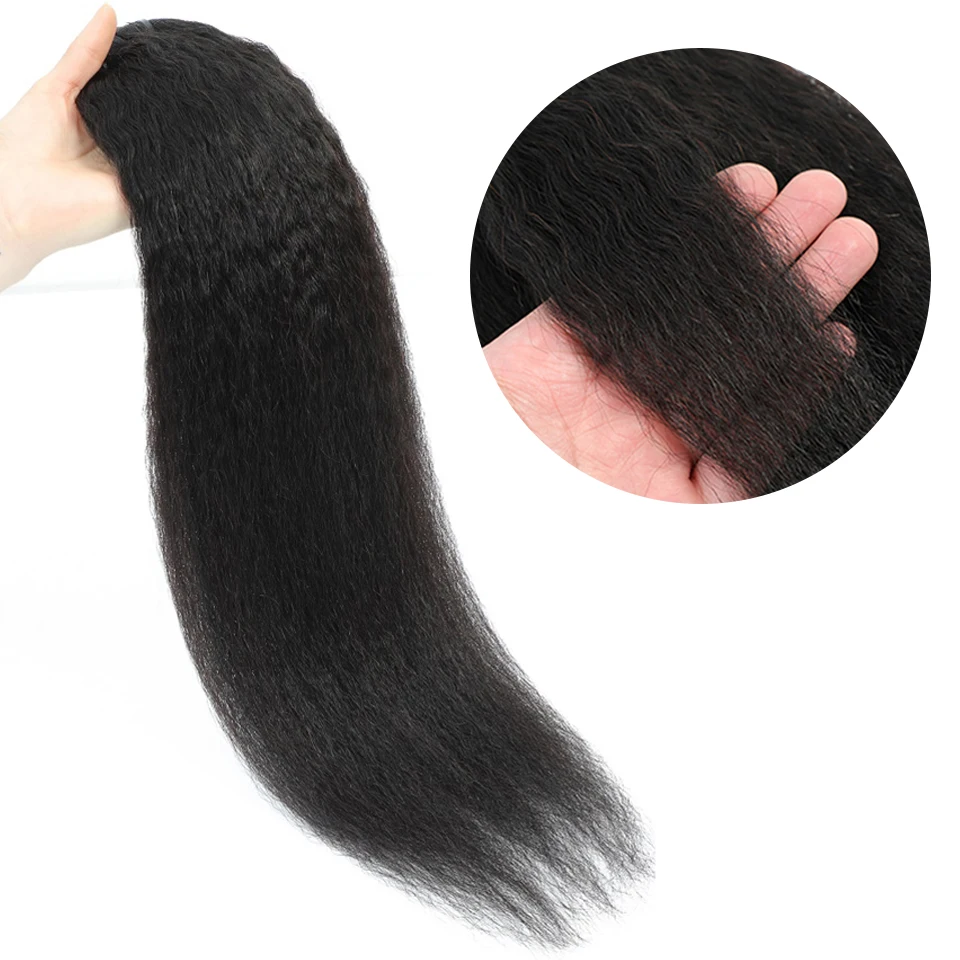 Kinky Straight Human Hair Remy Bundles Raw Indian Hair Weave Bundle 8-40 Kinky Straight Bundles Human Extensions For Women
