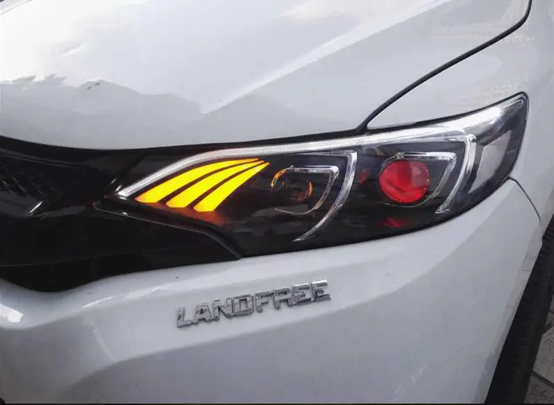 

2 шт., бампер для фар Jazz hid xenon 2014 2015 2016