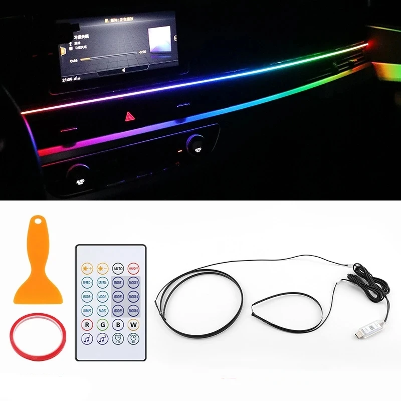 ตัวเลือกสินค้า โคมไฟ LED รถยนต์ RGB ควบคุมผ่านแอป