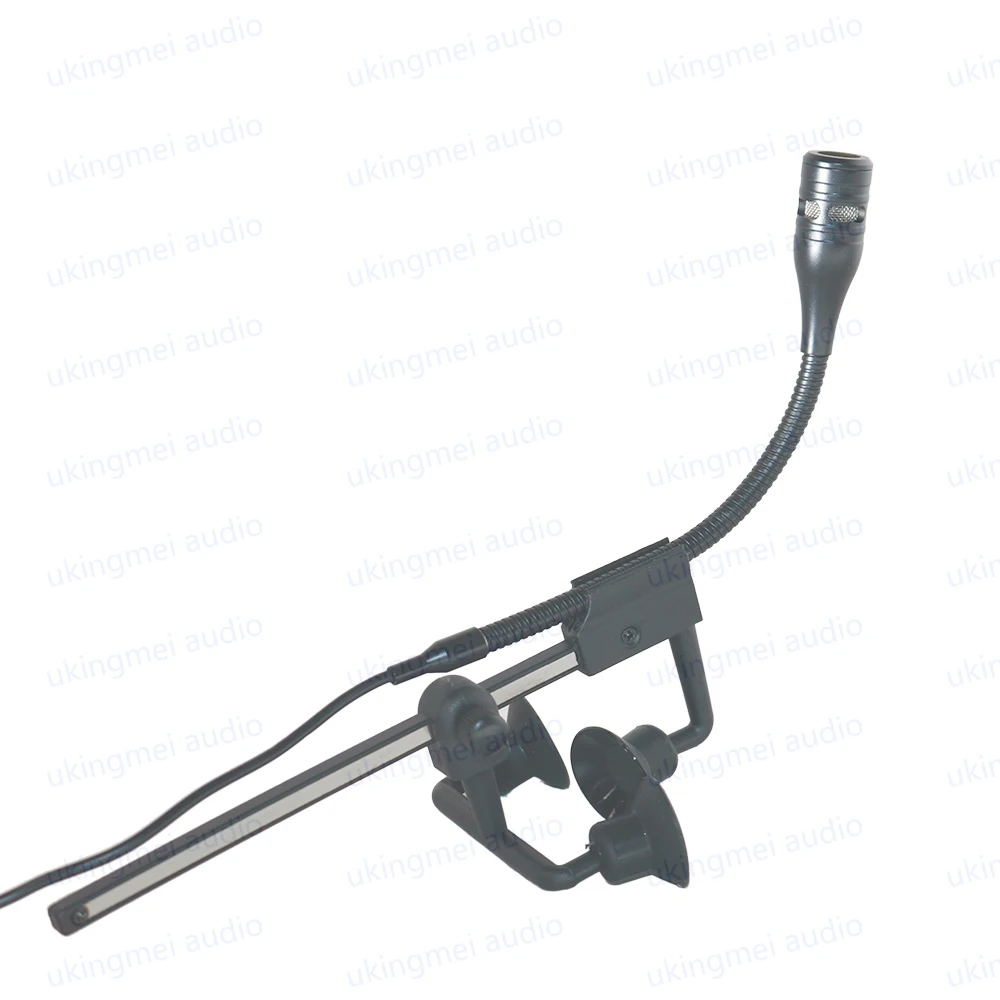 Instrument Microphone for Violin Acoustic Guitar with Scalable Adjustment Clamp Cardioid Microphone TA4F for Shure Transmitter