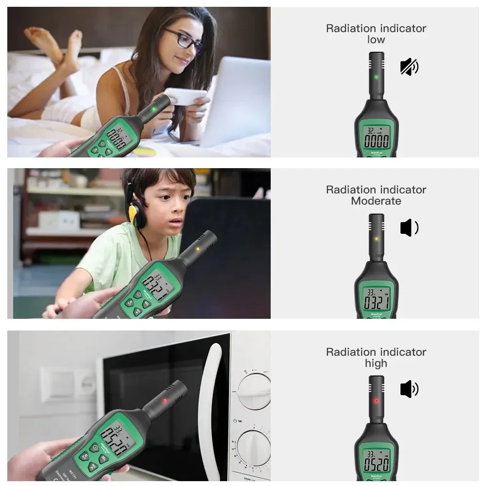 MASTFUYI FY876 Handheld EMF Meter and Emission Dosimeter for Electromagnetic Field Radiation Detection