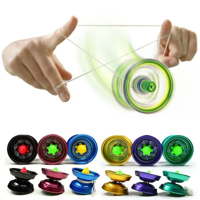 Magic Yoyo Ball Bearing String Trick Responsive High-speed Aluminum Yo-yo with Spinning String for Boys Girls Children Kids Toy 1