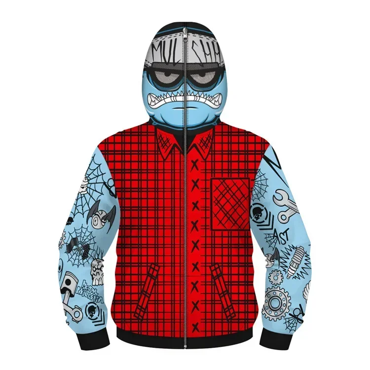 thumbnail image 1 of Sudadera con capucha de superhéroe Spiderman de Los Vengadores para niños, sudadera con cremallera 3D de Miles Morales, chaqueta de Iron Man, disfraz de Cosplay de Anime para niños y niñas, 1 of 5