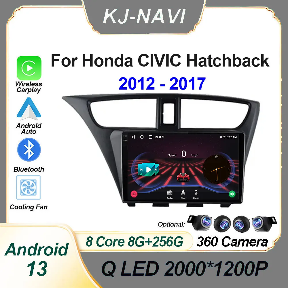 

Android 13 For Honda CIVIC Hatchback 2012 - 2017 Car Radio Android Multimedia Video Player Navigation GPS Stereo No 2 Din 2din