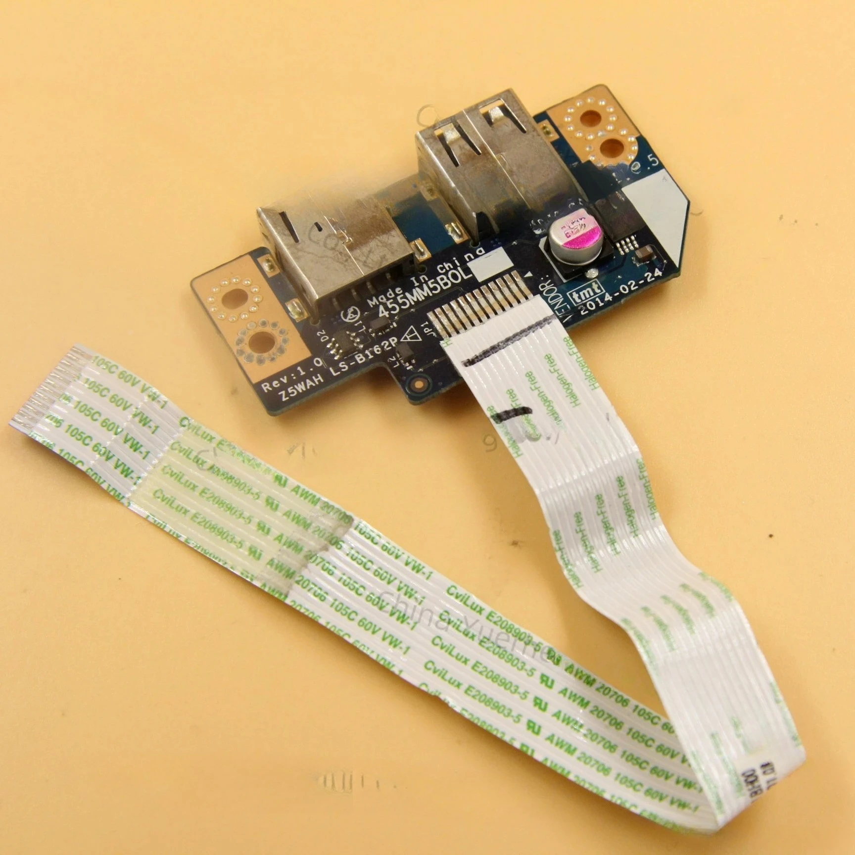 ACER Aspire E5-511 E5-571 E5-572 USB 보드(케이블 포함) 455..