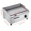 28" Commercial Electric Griddle 110V 3000W Electric Countertop Griddle Non-Stick Restaurant Teppanyaki Flat Top Grill Stainless 3