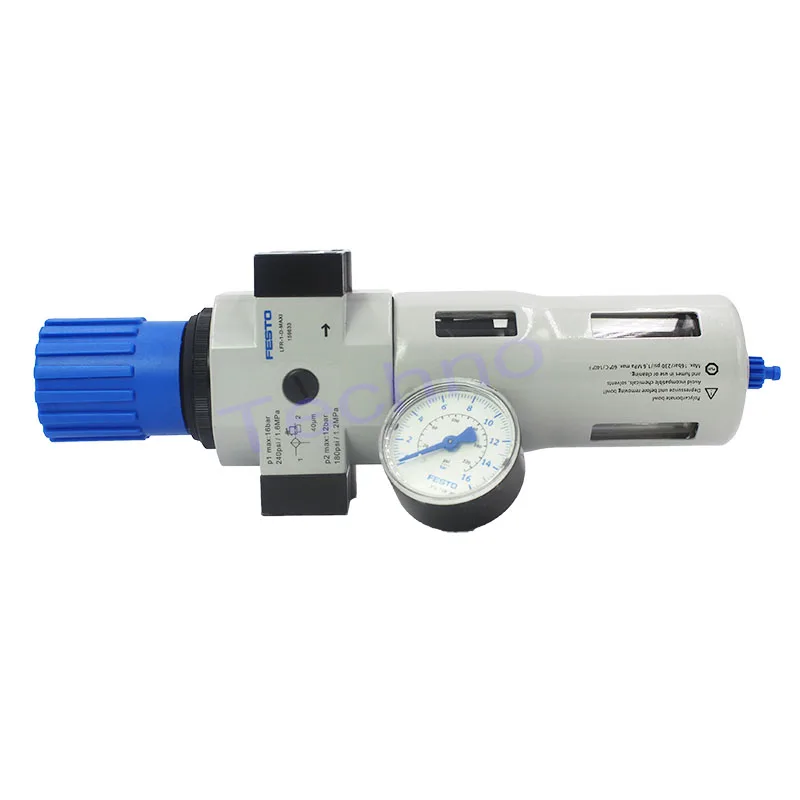 

FESTO Filter Regulator LFR-1/2-D-7-MAXI 186495 3/4 1 Automatic/Manual Drainage&Mpa Pressure Gauge Pressure Range 0.5-7bar