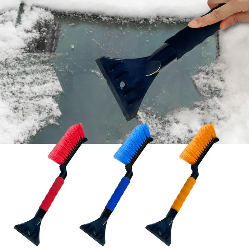 2 in 1 Car Snow Brush and Ice Scraper Car Scraper Snow Brush Ergonomic Foam Grip Window Ice Scraper Snow Cleaner For Car SUV
