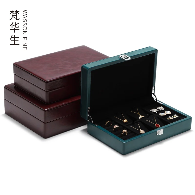New Jewelry Storage Box Ring Necklace Pendant Ear Studs Pearl Treasure Box High end High Capacity Jewelry Gift Box