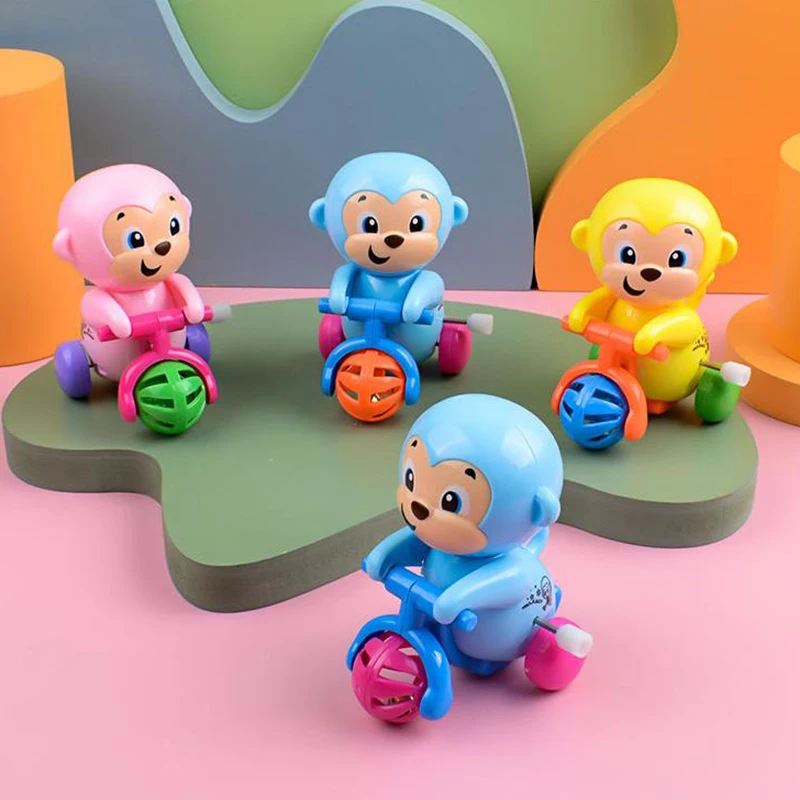 

1Pc Monkey Wind Up Toy Kids Cartoon Monkey Car Puzzle Toys Children's Classic Clockwork Toys For Children Boys Gift