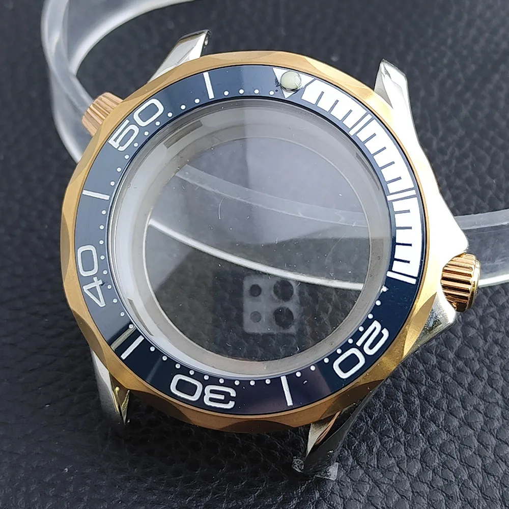 Premium 42mm Men's Watch Case with Sapphire Glass and 20mm Strap - Complete Watch Accessory Set with Box