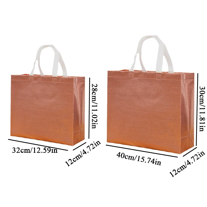 Waterproof Embossed Non-woven Fabric Grocery Bag Film Coated Laser Bag Takeaway Bag Shopping Pouch Eco Bag Shopping Bags 6