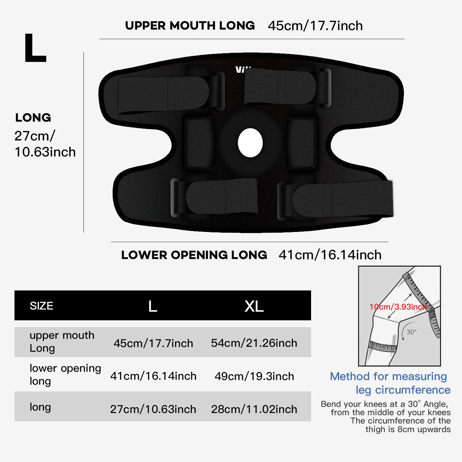 1PCS Professional Sports Safety Knee Support Brace Patella Knee Pads Hole Sports with Metal Plate Black