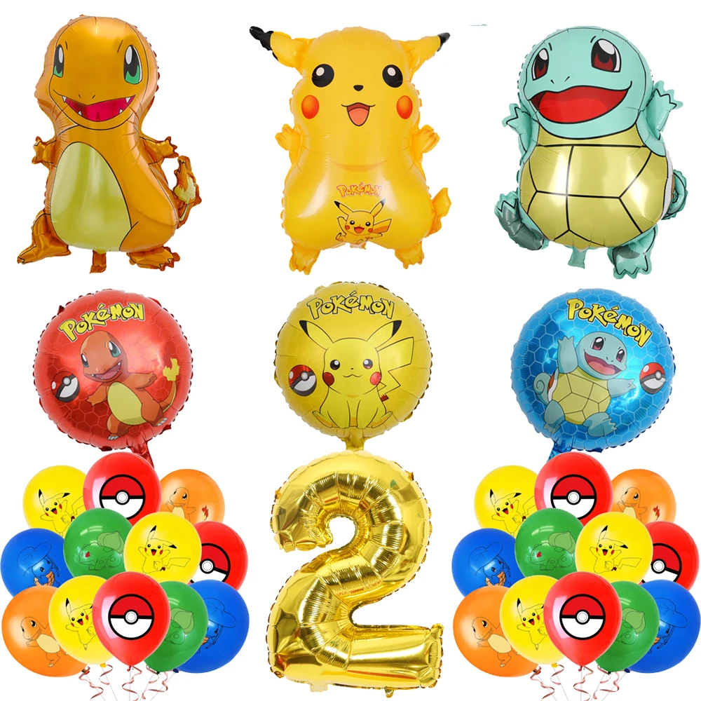 Decoracion de cumpleaños de Pikachu, vajilla de Pokémon, tazas dechabl, pajitas, platos, suministros para Baby Shower, recuerdos de fita, regalos de juguete - AliExprs 26