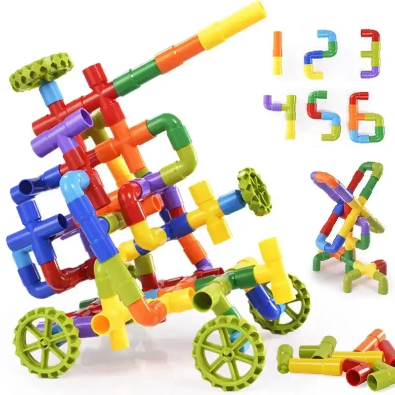 Children's Pipe Building Blocks Toy for 3 Years Old Kindergarten