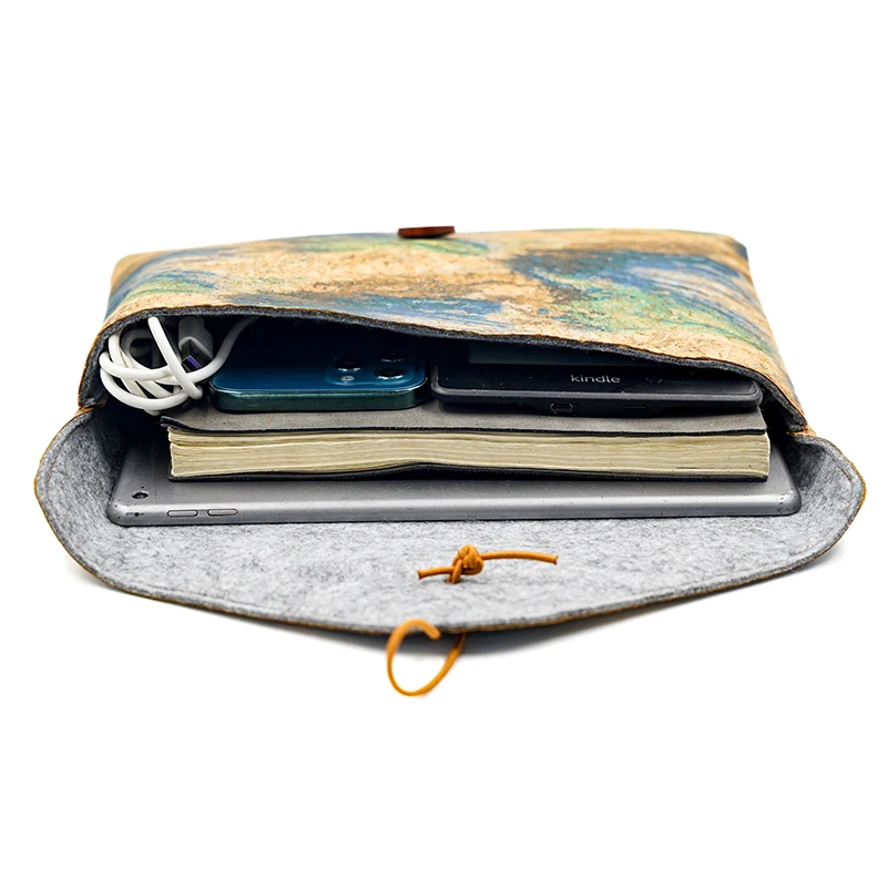 Eco-Friendly Cork Cloth Laptop and Tablet Sleeve