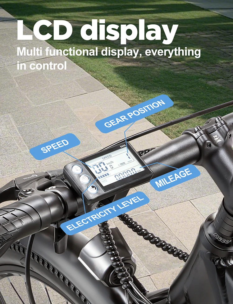 Description Picture 5 of itemYG70 High Speed 1000 Watt Brushless Motor 27.5 Wheels City Commuter Electric Bike Fork Suspension Aluminum alloy frame Ebikes