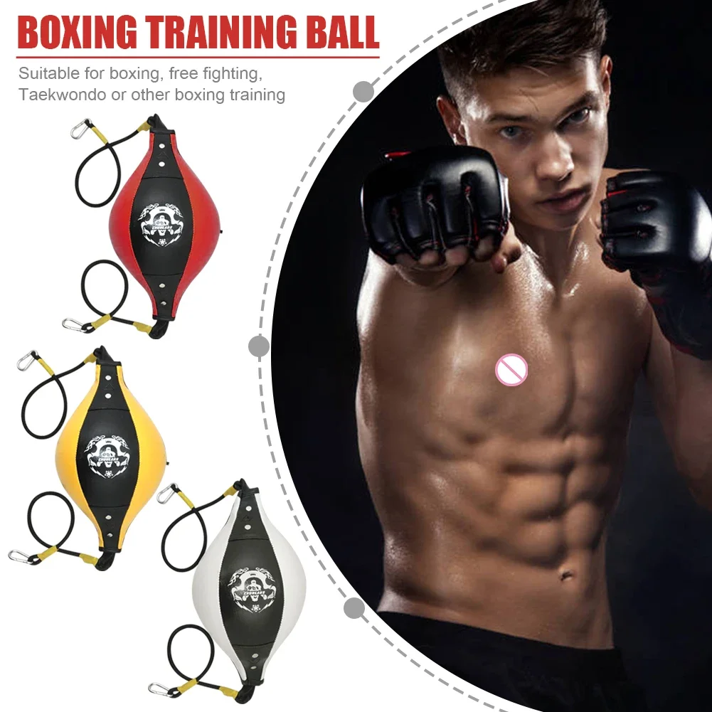 Double End Boxing Dodge Speed Ball PU Inflatable Floor to Ceiling Punching Bag