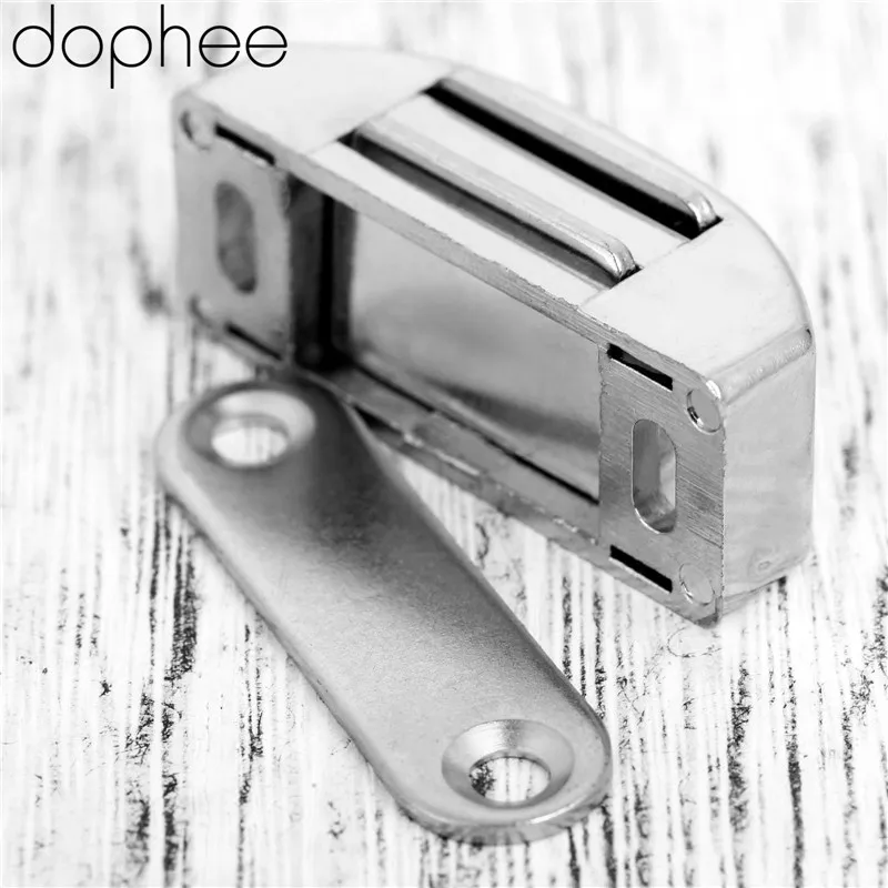 2Pcs 42*17MM Magnetic Door Catches Cupboard Wardrobe Magnetic Cabinet Latch Catches Stop Stoppers Self-Aligning Magnet