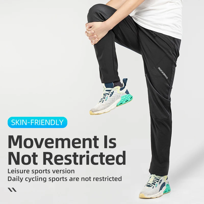 ROCKBROS Winter Bike Pants Thermal Fleece Bicycle Long Pants Reflective Windproof Warm Cycling Men Women Sports Trousers