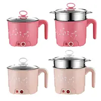 Electric Pots Household Portable Multipurpose Mini Ramen Cooker Noodles Cooker Mini Pot for Shabu Shabu Dumpling Fry Ramen Eggs 1