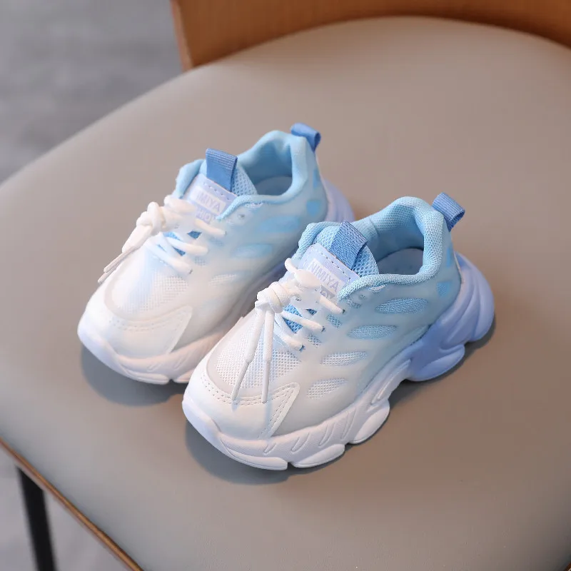 

Kids Sneakers Boys Girls Running Tennis Breathable Mesh Casual Sneakers Girls Sports Shoes Autumn Lace Up Flat Toddlers Shoes