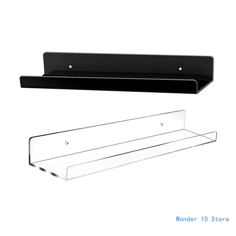 

Acrylic Floating Wall Mount Shelf Rack Storage Display