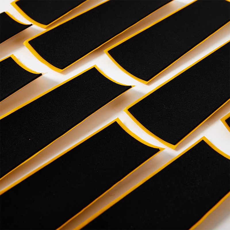Skateboard Grip Tape Skateboard Accessories 10Pcs Wooden Fingerboard Deck Uncut Tape Stickers Black Foam Grip Tape Stickers