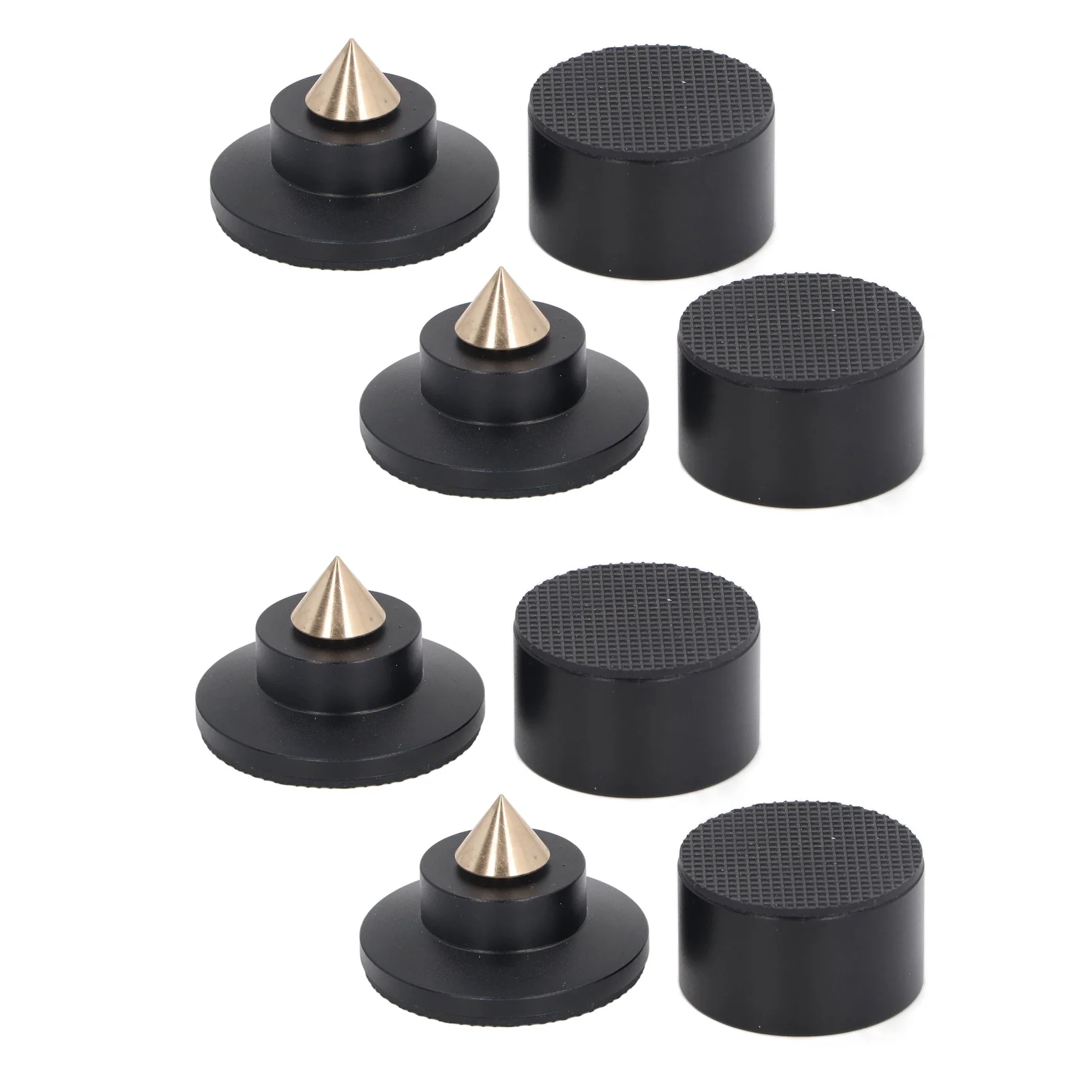 4 Sets Speaker Isolation Stand Feet Pads Speaker Isolation Spikes Pad Integrated Design Shockproof for Turntable Amp CD Recorder