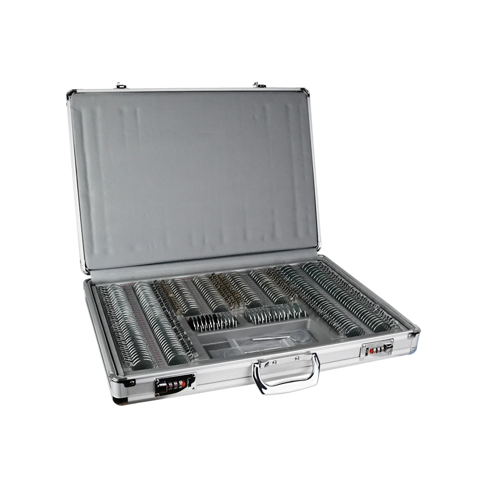 Optometry Testing Box Optical Equipment Metal Rim 232 Trial Lens Set JSQ-232B