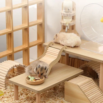 Wooden Wavy Hamster Stairs 2