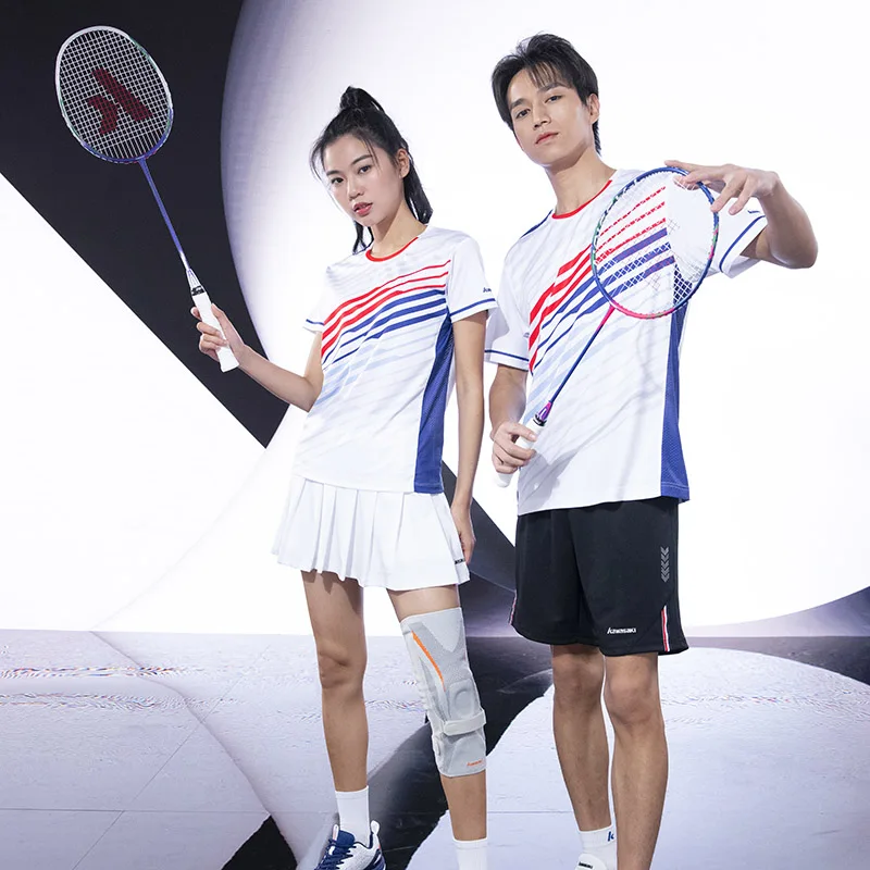 New Kawasaki New Men's and Women Badminton Quick-drying Breathable Shirt T-shirt A1929 A2929 Short-sleeved