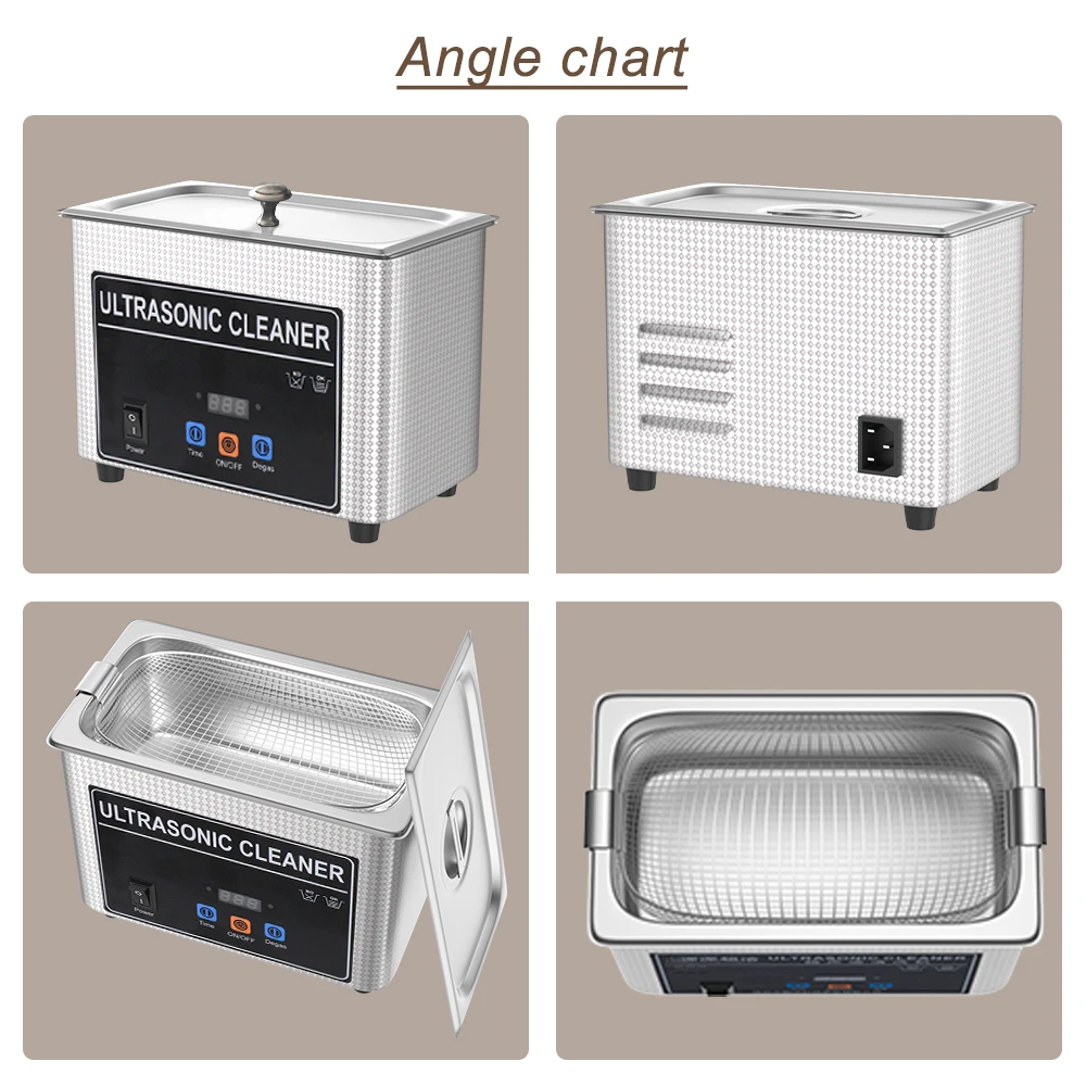 35w 60w Ultrasonic Cleaner Cleaning Jewelry Eyeglasses Dental Dentures Tooth Retainer Glasses Cleaner 110v 220v Ultrasonic Bath 5