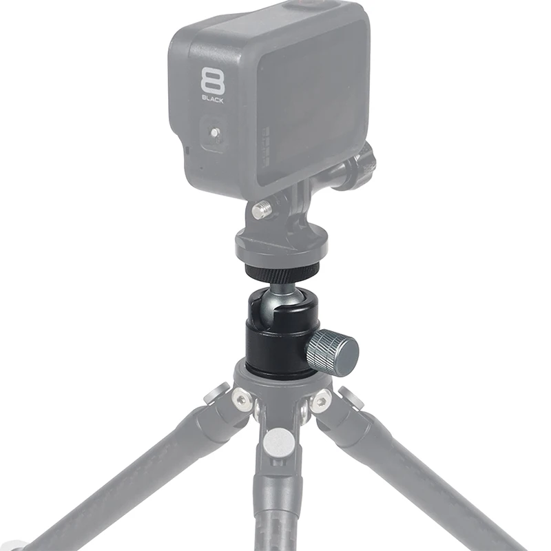 Mini Ball Head 1/4" Screw Mount 360 Swivel for Canon Nikon Sony DSLR Camera Camcorder Light Bracket Tripod Action Camera Stand tripod ball head