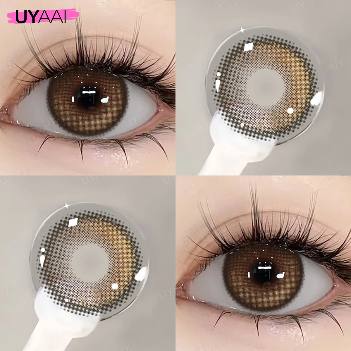 Colorful Contact Lenses for a Natural Look - Enhance Eye Color for Daily Makeup, Yearly Use, 2pcs