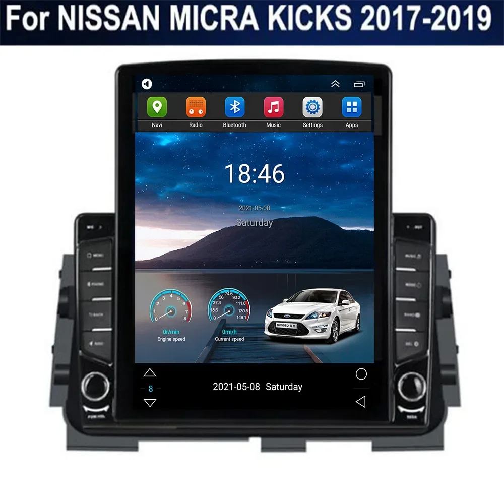 

Автомагнитола для NISSAN MICRA KICKS 2017 -35, мультимедийный видеоплеер 2 Din на Android 12 с GPS, Carplay и RDS камерой