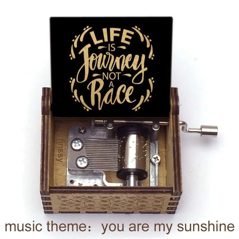 Music Box Wooden Quotes Print You Are My Sunshine For Kids Birthday Party