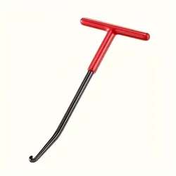 T - Handle Spring Tool for Effortless Brake, Clutch, and Exhaust Maintenance - Easy, Tool - Free Operation in Red/Black (Red)